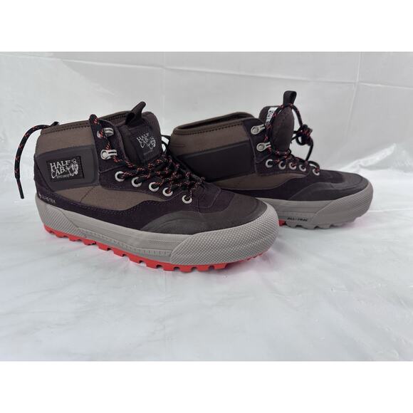 Vans MTE Half Cab Gore-Tex Brown Comfort Ultracushion Insulated Men 8.5 Women 10 - Picture 10 of 12